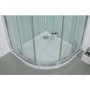 Quadrant Shower Cabin with Black Back Panels - 900 x 900mm