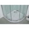 Quadrant Shower Cabin with Aqua White Back Panels - 900 x 900mm - Quatro Range