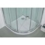 Quadrant Shower Cabin with Aqua White Back Panels - 900 x 900mm - Quatro Range