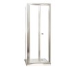 Bi Fold Door Enclosure 1000mm with Side Panel - 6mm Glass - Aquafloe Range