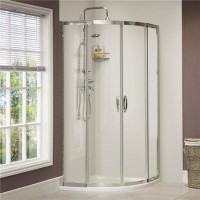 1000 x 1000mm Sliding Door Quadrant Enclosure 8mm Glass - Aquafloe Iris