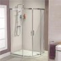 Offset Quadrant Shower Enclosure 1200 x 800mm - 8mm Glass - Aquafloe Iris Range