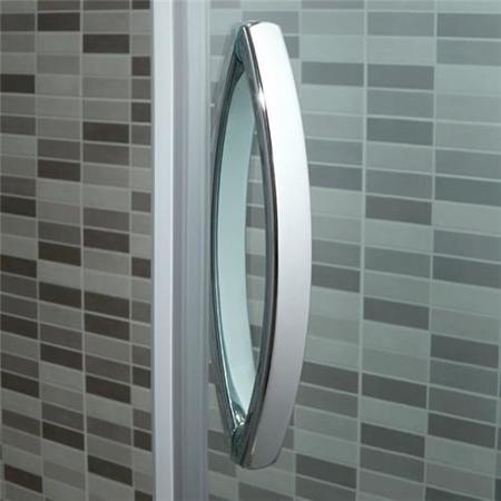 Offset Quadrant Shower Enclosure 1200 x 800mm - 8mm Glass - Aquafloe Iris Range