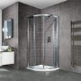 800 x 800mm Quadrant Shower Enclosure 8mm Glass - Aquafloe Iris