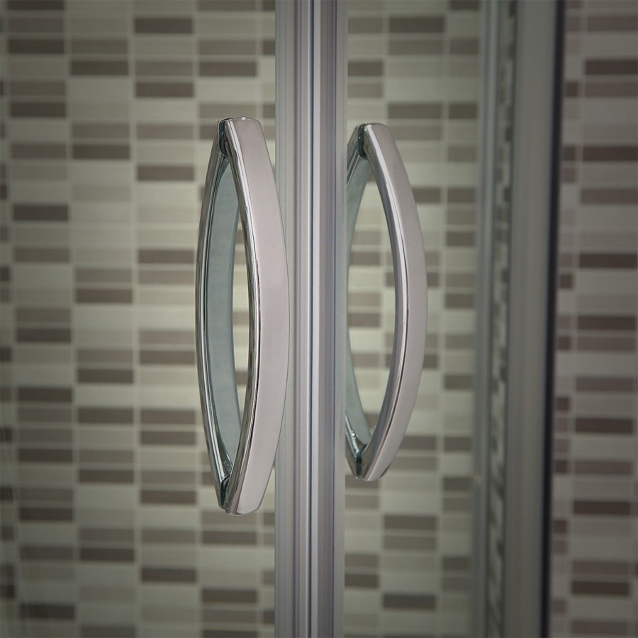 Quadrant Shower Enclosure 900 x 900mm - 8mm Glass - Aquafloe Iris Range