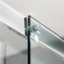 1400 x 900mm Sliding Door Shower Enclosure 8mm Glass - Aquafloe Iris