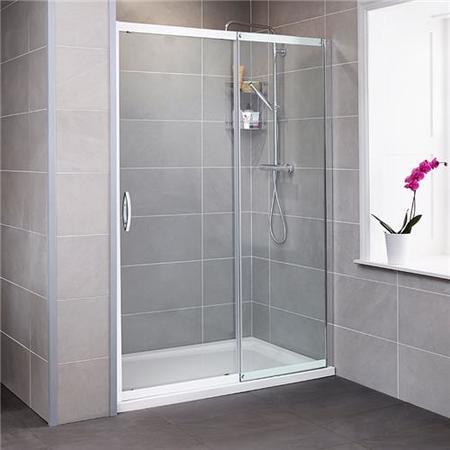 1600mm Sliding Shower Door 8mm Glass - Aquafloe Iris