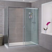 Sliding Door Enclosure 1700 x 900mm - 8mm Glass - Aquafloe Iris Range