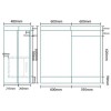 1200mm Floor Standing Right Hand Combination Unit - White 2 Door Storage - Tabor Range