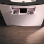 Voss 1010mm Floor Standing Vanity Unit & Basin - Black Top Drawer Unit