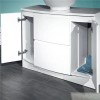 Voss 1010 Floor Mounted Door and Drawer Basin Unit with Una Tap