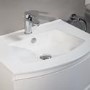 620mm Floor Standing Basin Vanity Unit - White Double Door - Voss