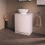 Voss 620mm Floorstanding 2 Door Vanity Unit with Oval Basin