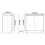 Voss 810mm Floor Mounted Vanity Basin Unit