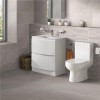 Voss™ 810 Floor Mounted Drawer Vanity Unit with Maine Toilet and Seat