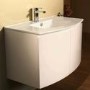 810mm Wall Hung Vanity Basin Unit - Double Door White -  Voss Range