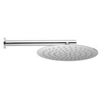 Round Slimline Shower Head 250x250 with 300mm Shower Arm