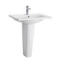 Trento White Ceramic Pedestal Basin
