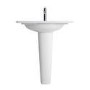 Trento White Ceramic Pedestal Basin