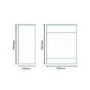 500mm WC Toilet Unit - White - Aspen Range