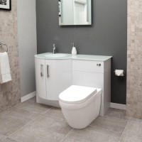 Bow Front Left Hand Combination Unit with Aurora Pan - Vigo