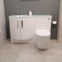Vigo Bow Front Left Hand Combination Unit - Venus Toilet