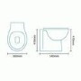 Back to Wall Toilet with Dual Flush Concealed Cistern - Tampa Range