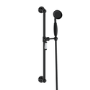 Grade A1 - Black Dual Outlet Wall Mounted Thermostatic Mixer Shower Set with Hand Shower - Cambridge