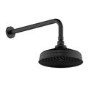 Black 2 Outlet  Wall Mounted Thermostatic Mixer Shower Set with Hand Shower - Cambridge