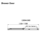 Chrome 6mm Glass Rectangular Shower Enclosure with Shower Tray 1200x700mm - Carina