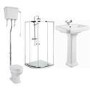 Taylor and Moore Traditional Suite with 800mm Shower Enclosure Tray and Waste
