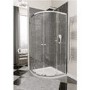 Claritas Glass Quadrant Shower Screen Enclosure with Tray & Waste - 900 x 900mm
