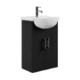 560mm Black Freestanding Vanity Unit with Basin - Classic