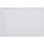 White 1000x900 30mm Slimmine Tray w/  Linear Waste - Coast 