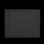 Black 1200x900 Rectangular Shower Tray 30mm Low-Profile - Slate Cast Marble