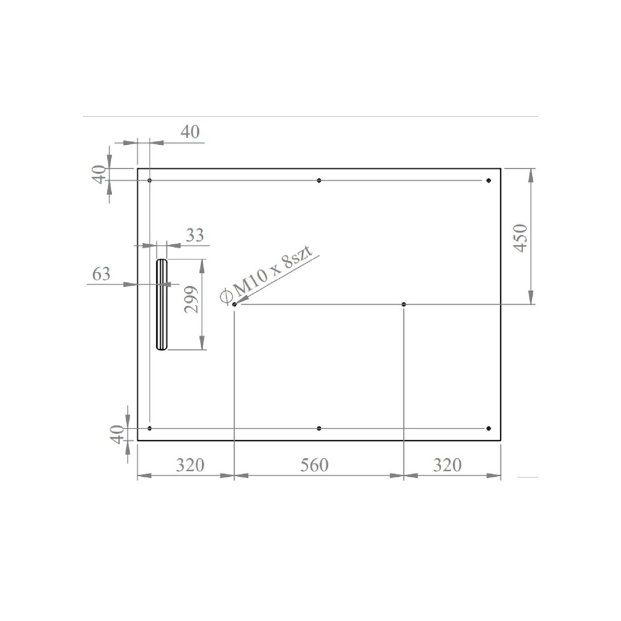 1200x900 Rectangular Shower Tray 30mm Low-Profile - Slate Cast Marble