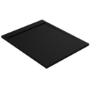 Black 1400x800 30mm Slimmine Tray w/  Linear Waste - Coast 
