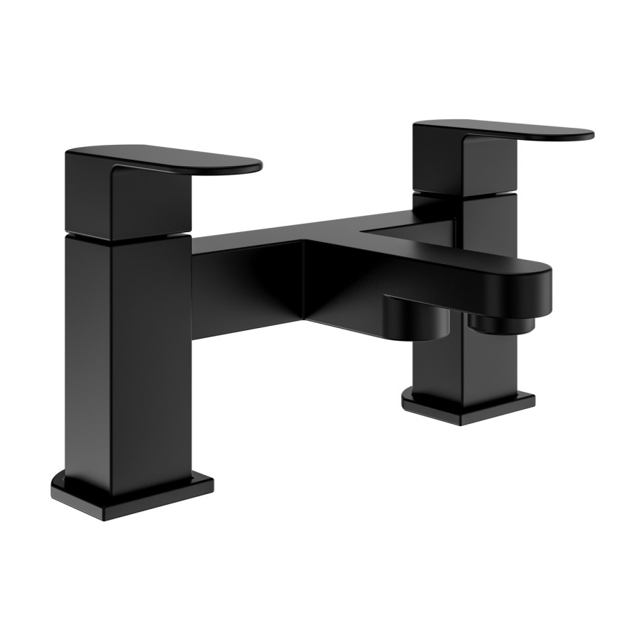 Black Bath and Basin Tap Set - Como