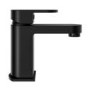 Black basin tap and wall mounted bath filler tap pack - Como