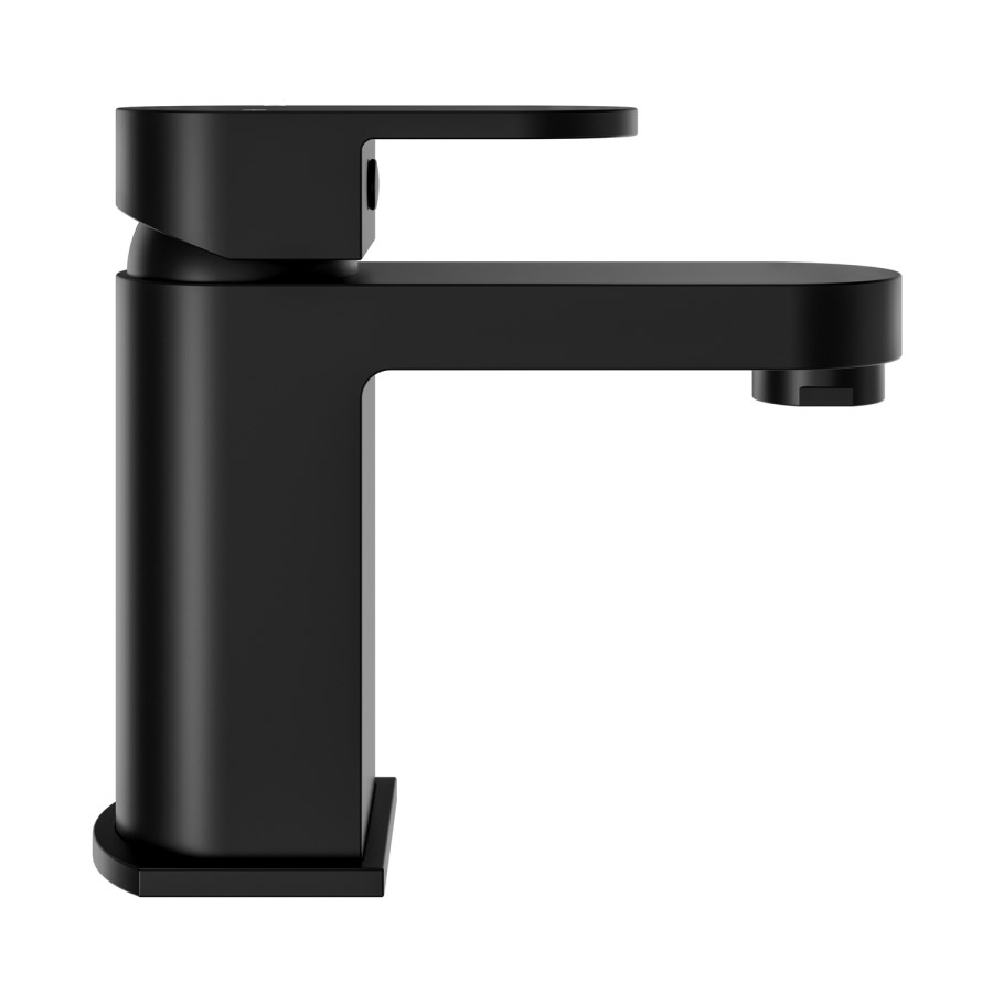 Black basin tap and wall mounted bath filler tap pack - Como