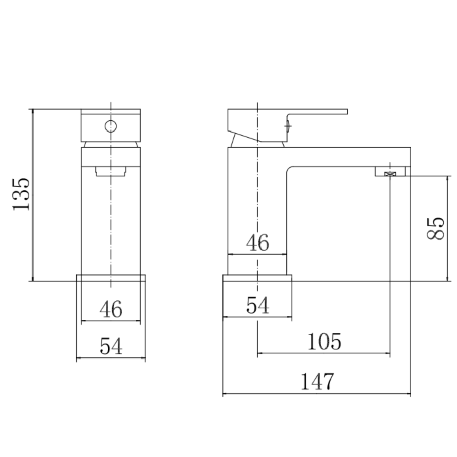 Black basin tap and wall mounted bath filler tap pack - Como