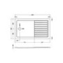 1400x800mm Brushed Brass Walk In Shower Screen Enclosure with 300mm Hinged Flipper Panel and Shower Tray - Corvus