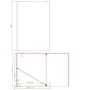 1000mm Gunmetal Grey Shower Screen for Wet Room & Walk In Shower with 300mm Fixed Return Panel – Corvus