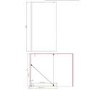 900mm Gunmetal Grey Shower Screen for Wet Room & Walk In Shower with 300mm Fixed Return Panel – Corvus