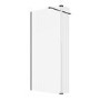 1000mm Gunmetal Shower Screen for Wet Room & Walk In Shower with 300mm Hinged Flipper Panel - Corvus