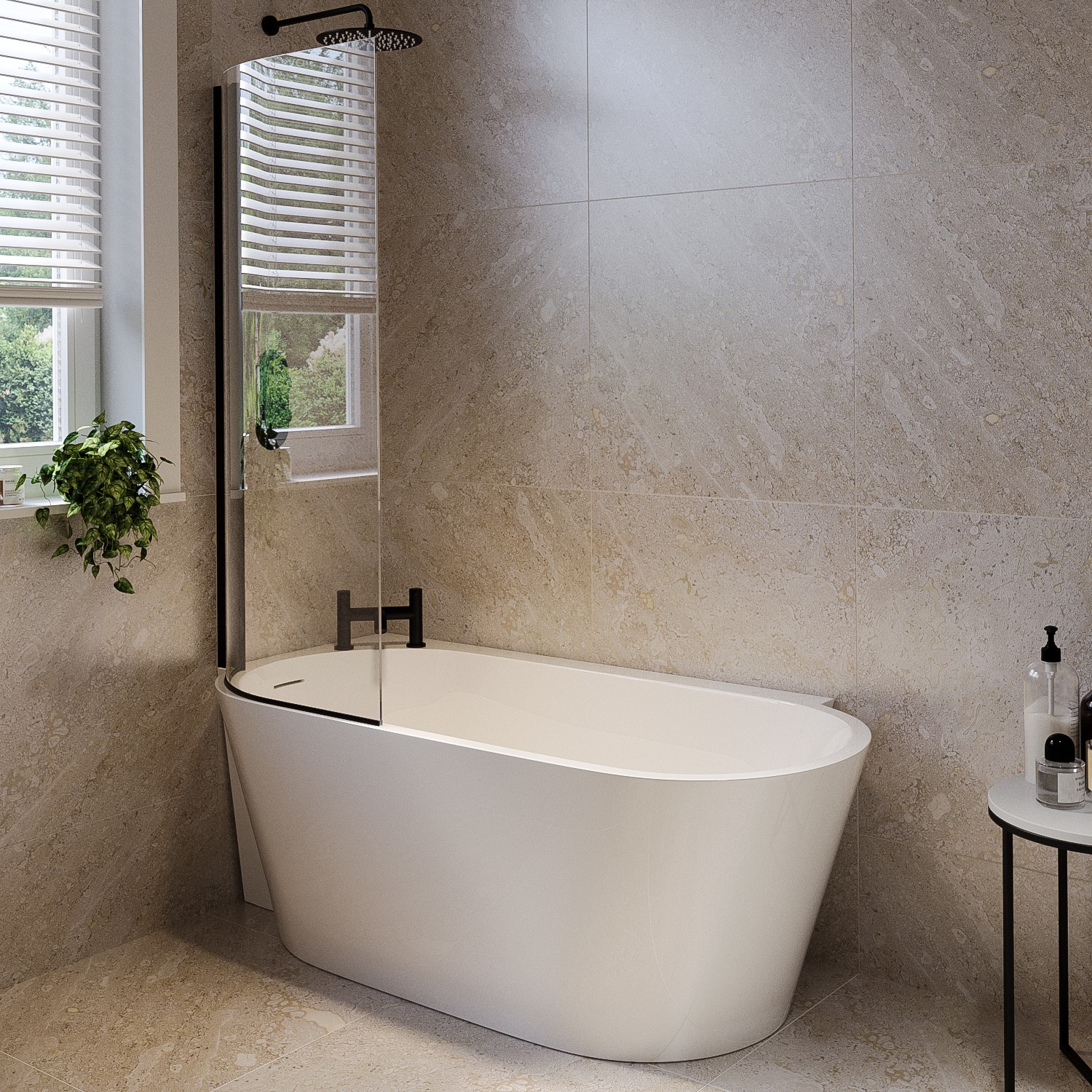 A closer look at Budget Freestanding Bathtub With Shower Combination
