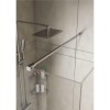 800mm Walk In Shower Screen with 300mm Hinged Return Screen - 8mm Glass