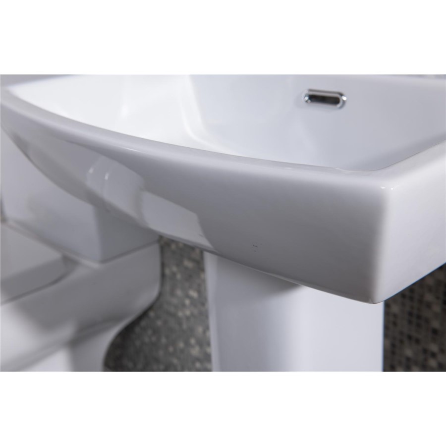 Delta Full Pedestal Toilet and Basin Suite
