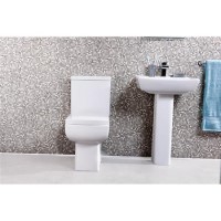 Delta Full Pedestal Toilet and Basin Suite