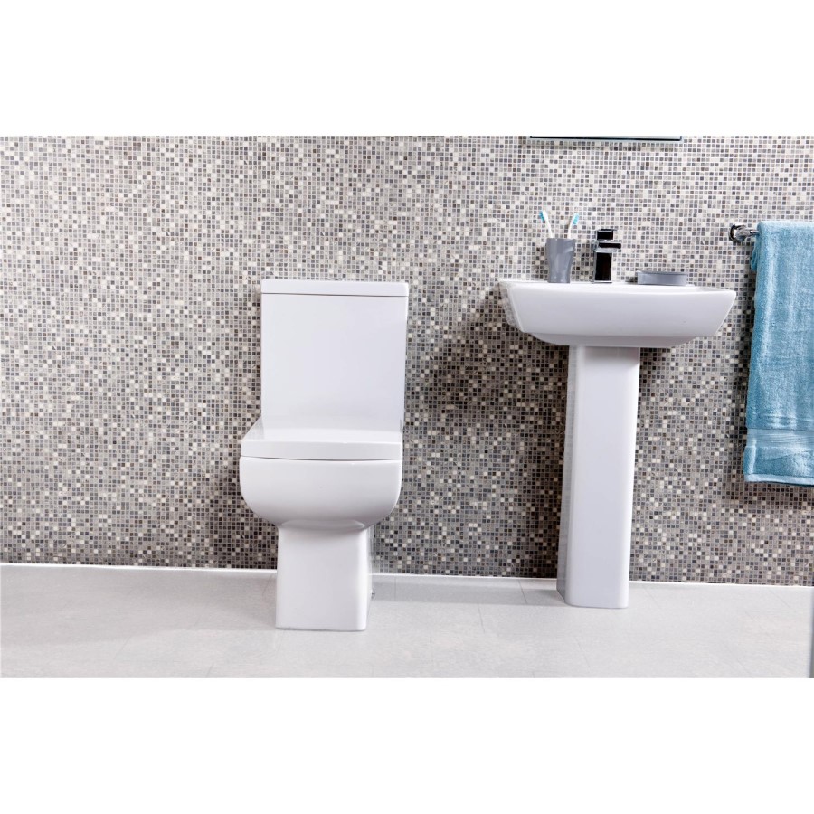 Delta Full Pedestal Toilet and Basin Suite